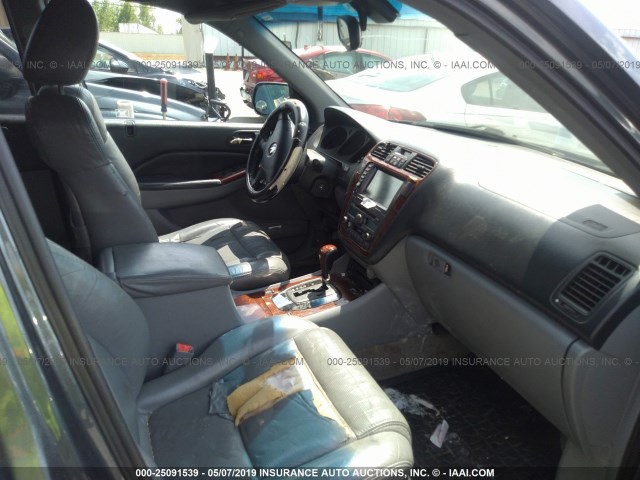 2HNYD18914H506495 - 2004 ACURA MDX TOURING GRAY photo 5