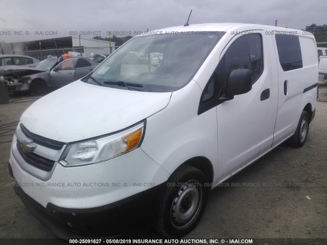 3N63M0ZN9HK699436 - 2017 CHEVROLET CITY EXPRESS LT WHITE photo 2