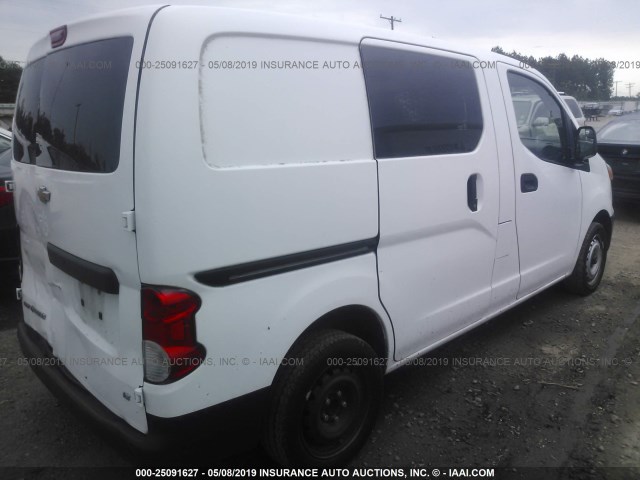 3N63M0ZN9HK699436 - 2017 CHEVROLET CITY EXPRESS LT WHITE photo 4