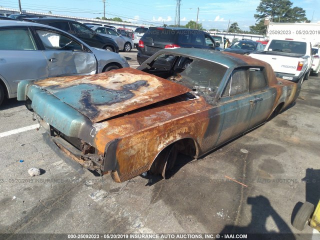 6Y82G429551 - 1966 LINCOLN CONTINENTAL  BLUE photo 2