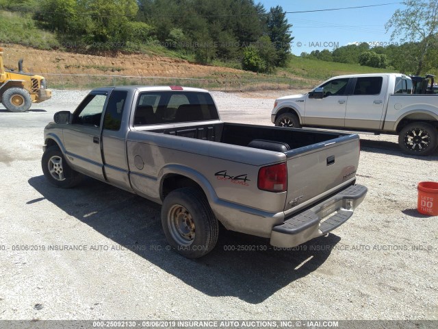 1GCDT19W828185943 - 2002 CHEVROLET S TRUCK S10 Champagne photo 3