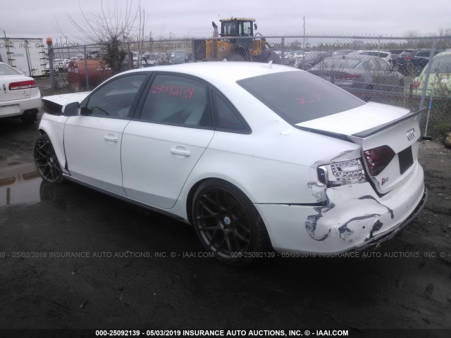 WAUKGAFL4AA096655 - 2010 AUDI S4 PRESTIGE WHITE photo 3