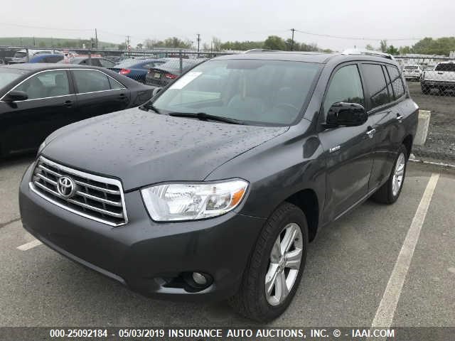 5TDDK3EH8AS032320 - 2010 TOYOTA HIGHLANDER LIMITED GRAY photo 2