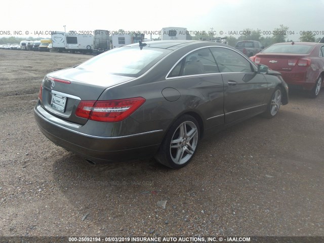 WDDKJ5KB4CF170614 - 2012 MERCEDES-BENZ E 350 GRAY photo 4