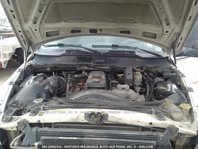 3D6WG4GL4AG103569 - 2010 DODGE RAM 3500 WHITE photo 10