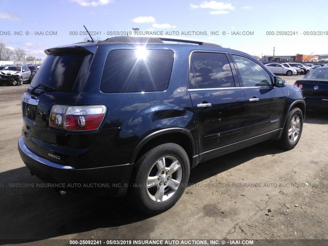 1GKEV33757J173474 - 2007 GMC ACADIA SLT-2 BLUE photo 4