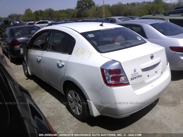 3N1AB61E78L635973 - 2008 NISSAN SENTRA 2.0/2.0S/2.0SL WHITE photo 3