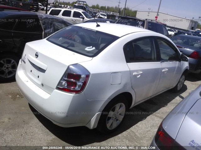 3N1AB61E78L635973 - 2008 NISSAN SENTRA 2.0/2.0S/2.0SL WHITE photo 4