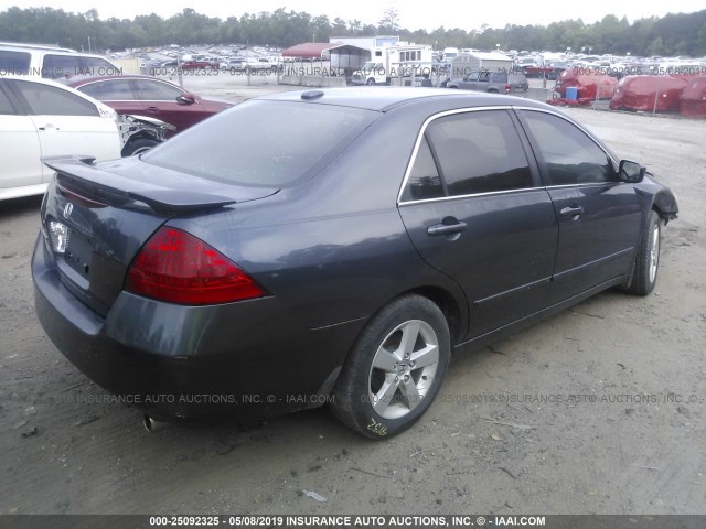 1HGCM56827A077843 - 2007 HONDA ACCORD GRAY photo 4