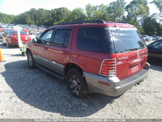 4M2ZU86K05UJ04761 - 2005 MERCURY MOUNTAINEER  RED photo 3