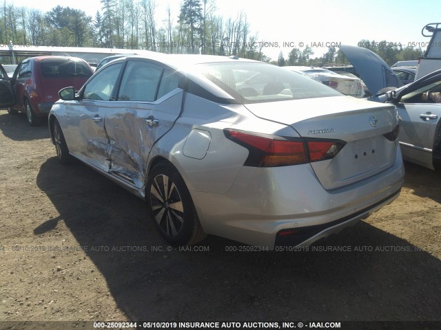 1N4BL4EV9KC164107 - 2019 NISSAN ALTIMA SL SILVER photo 3