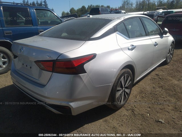 1N4BL4EV9KC164107 - 2019 NISSAN ALTIMA SL SILVER photo 4