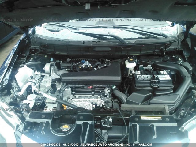 5N1AT2MU3KC752799 - 2019 NISSAN ROGUE S/SL/SV BLUE photo 10