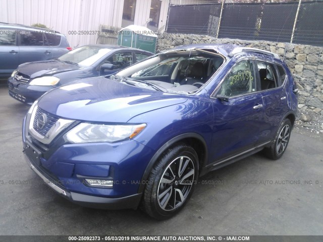 5N1AT2MU3KC752799 - 2019 NISSAN ROGUE S/SL/SV BLUE photo 2