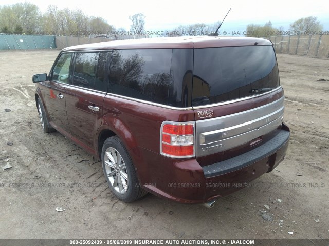 2FMHK6D84FBA06547 - 2015 FORD FLEX LIMITED BROWN photo 3