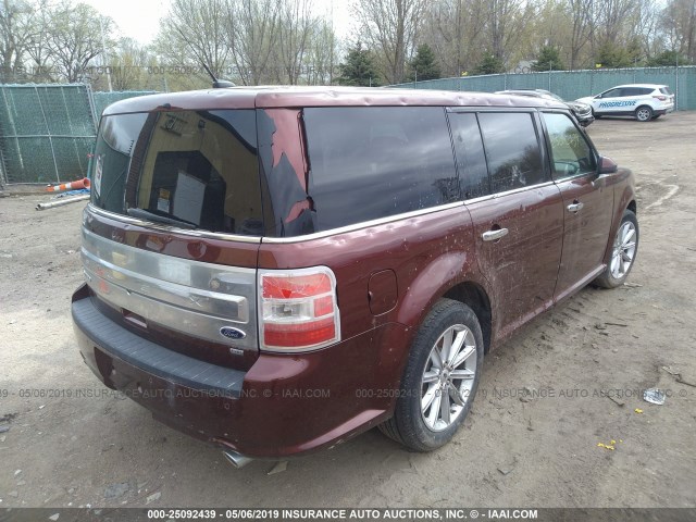 2FMHK6D84FBA06547 - 2015 FORD FLEX LIMITED BROWN photo 4