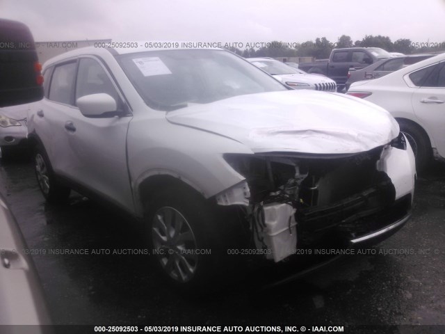 KNMAT2MT5GP681107 - 2016 NISSAN ROGUE S/SL/SV WHITE photo 1