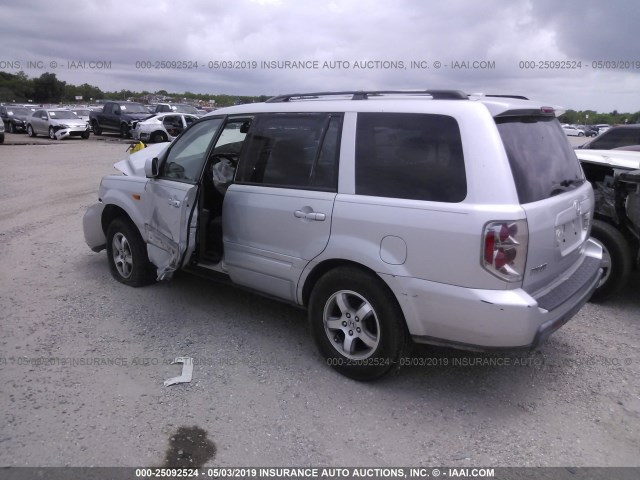 5FNYF28388B021512 - 2008 HONDA PILOT SE SILVER photo 3