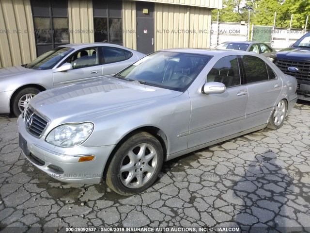 WDBNG83J76A468569 - 2006 MERCEDES-BENZ S SILVER photo 2