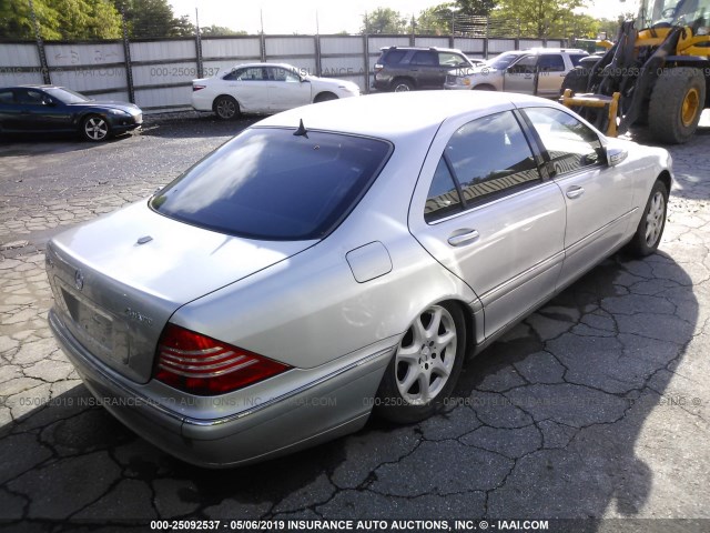 WDBNG83J76A468569 - 2006 MERCEDES-BENZ S SILVER photo 4