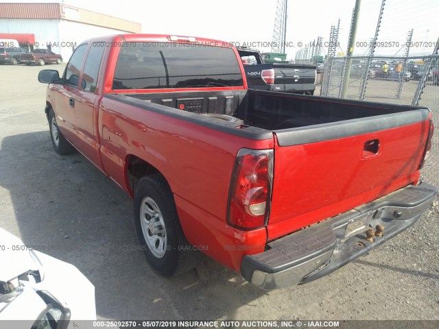 1GCEC19X57Z110390 - 2007 CHEVROLET SILVERADO C1500 CLASSIC RED photo 3