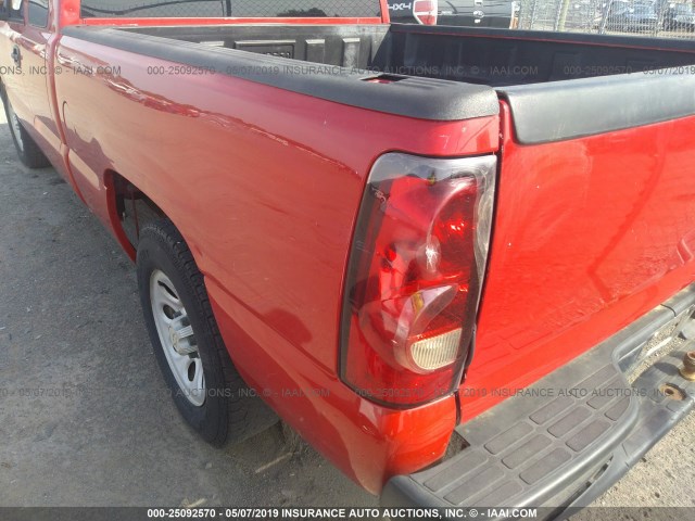 1GCEC19X57Z110390 - 2007 CHEVROLET SILVERADO C1500 CLASSIC RED photo 6