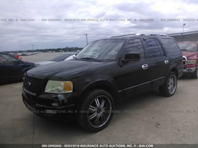 1FMFU19595LA64087 - 2005 FORD EXPEDITION LIMITED BLACK photo 2