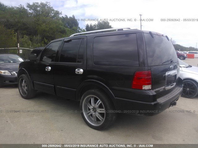 1FMFU19595LA64087 - 2005 FORD EXPEDITION LIMITED BLACK photo 3