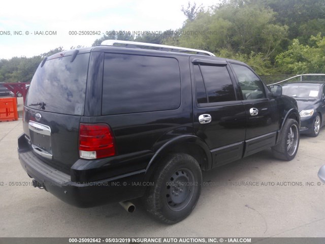 1FMFU19595LA64087 - 2005 FORD EXPEDITION LIMITED BLACK photo 4