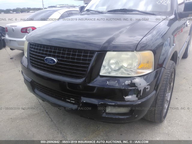 1FMFU19595LA64087 - 2005 FORD EXPEDITION LIMITED BLACK photo 6