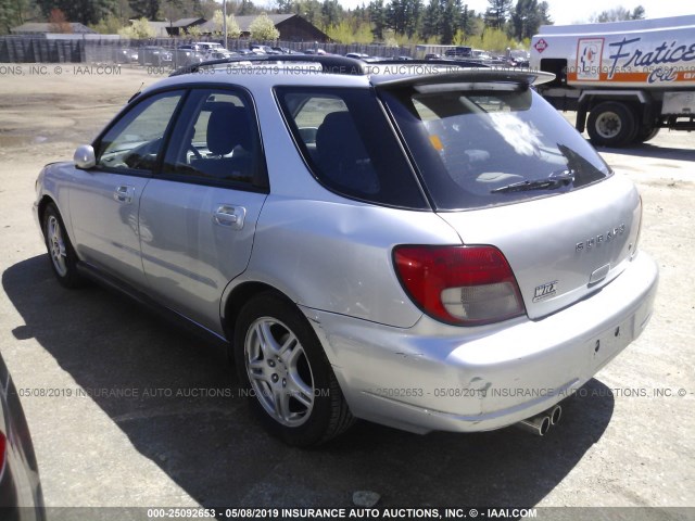 JF1GG29622H810995 - 2002 SUBARU IMPREZA WRX SILVER photo 3