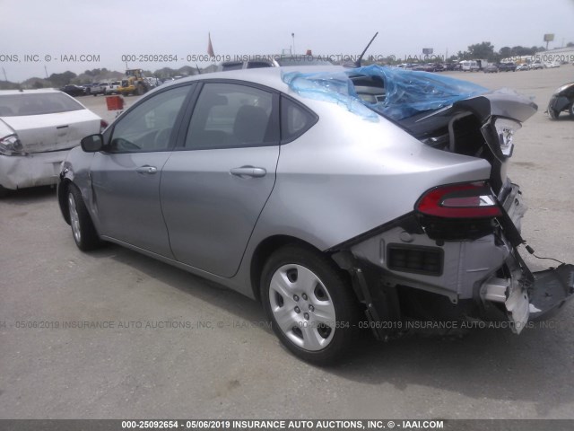 1C3CDFAA8FD362899 - 2015 DODGE DART SE GRAY photo 3