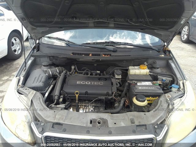 KL1TD66EX9B379430 - 2009 CHEVROLET AVEO LS/LT ლურჯი ფოტო 10