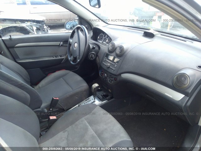 KL1TD66EX9B379430 - 2009 CHEVROLET AVEO LS/LT ლურჯი ფოტო 5