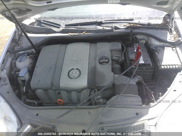 3VWEG71K87M070926 - 2007 VOLKSWAGEN JETTA WOLFSBURG 银色 照片 10
