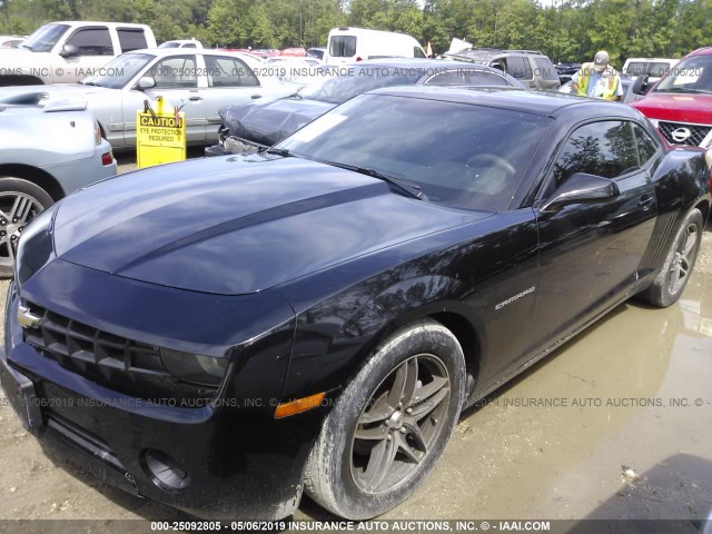 2G1FA1EDXB9146027 - 2011 CHEVROLET CAMARO LS BLACK photo 2