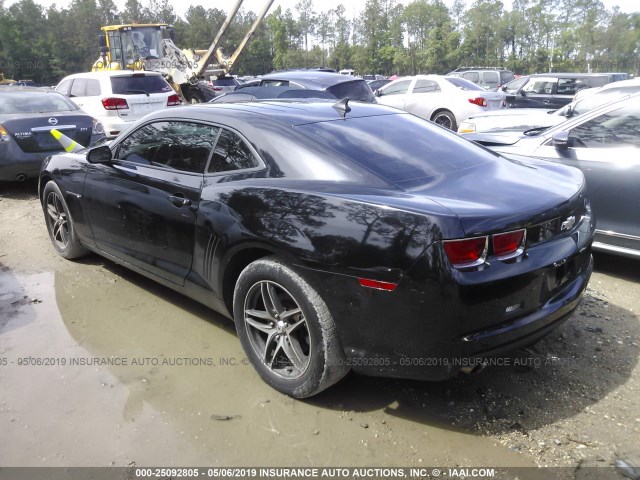 2G1FA1EDXB9146027 - 2011 CHEVROLET CAMARO LS BLACK photo 3