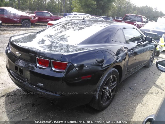 2G1FA1EDXB9146027 - 2011 CHEVROLET CAMARO LS BLACK photo 4