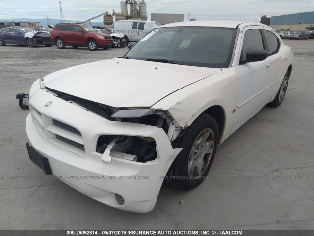 2B3KA43G56H305361 - 2006 DODGE CHARGER SE/SXT WHITE photo 2