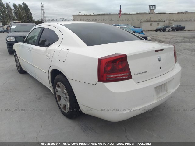 2B3KA43G56H305361 - 2006 DODGE CHARGER SE/SXT WHITE photo 3