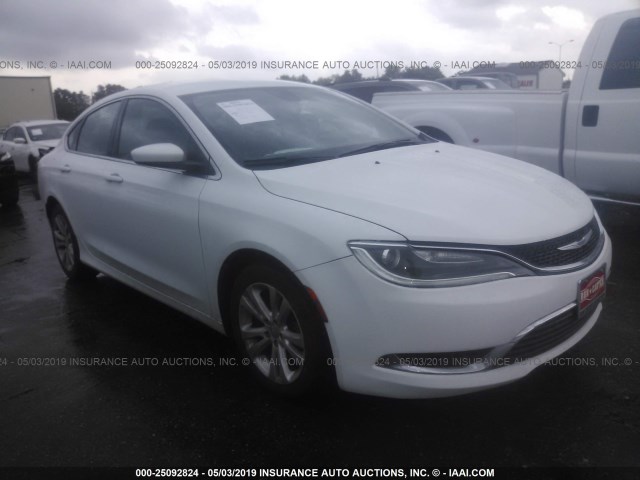 1C3CCCAB6GN159533 - 2016 CHRYSLER 200 LIMITED WHITE photo 1