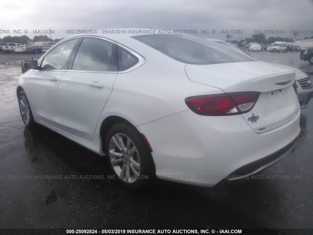 1C3CCCAB6GN159533 - 2016 CHRYSLER 200 LIMITED WHITE photo 3