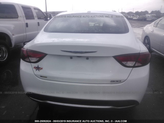 1C3CCCAB6GN159533 - 2016 CHRYSLER 200 LIMITED WHITE photo 6