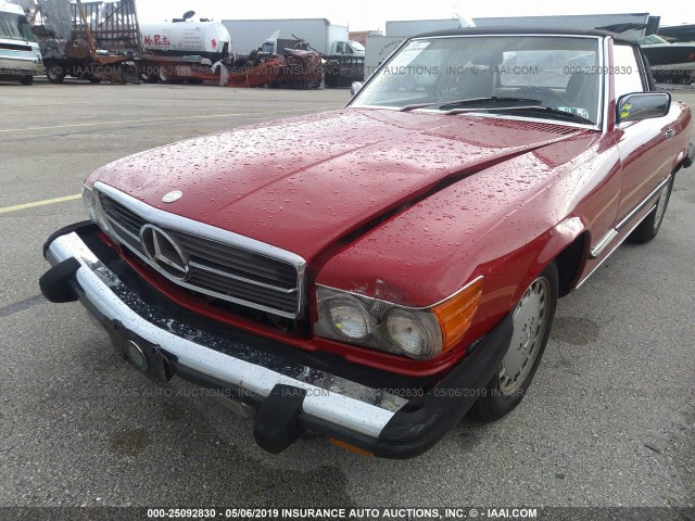 WDBBA48D7GA043256 - 1986 MERCEDES-BENZ 560 SL RED photo 6