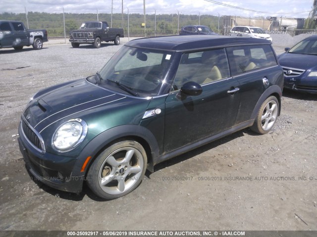 WMWMM3C55ATP94473 - 2010 MINI COOPER S CLUBMAN GREEN photo 2