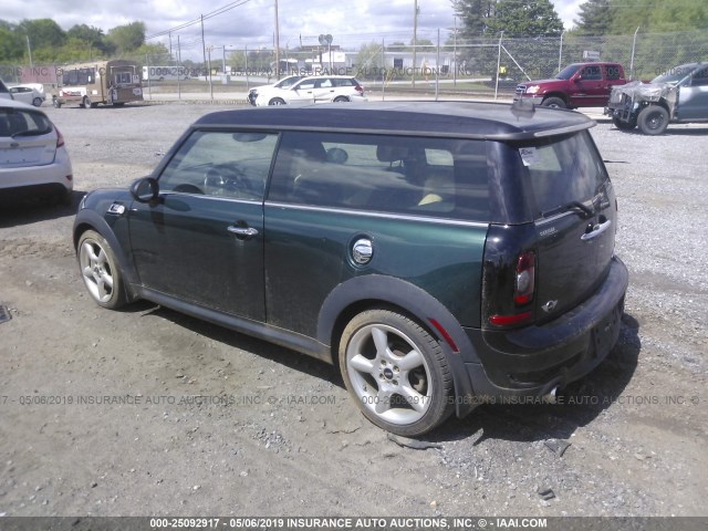 WMWMM3C55ATP94473 - 2010 MINI COOPER S CLUBMAN GREEN photo 3