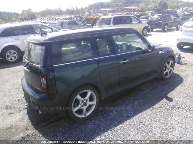 WMWMM3C55ATP94473 - 2010 MINI COOPER S CLUBMAN GREEN photo 4