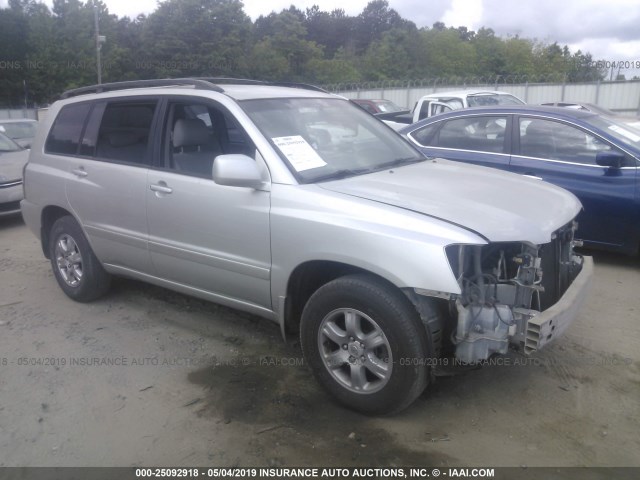 JTEGP21A540016998 - 2004 TOYOTA HIGHLANDER LIMITED SILVER photo 1