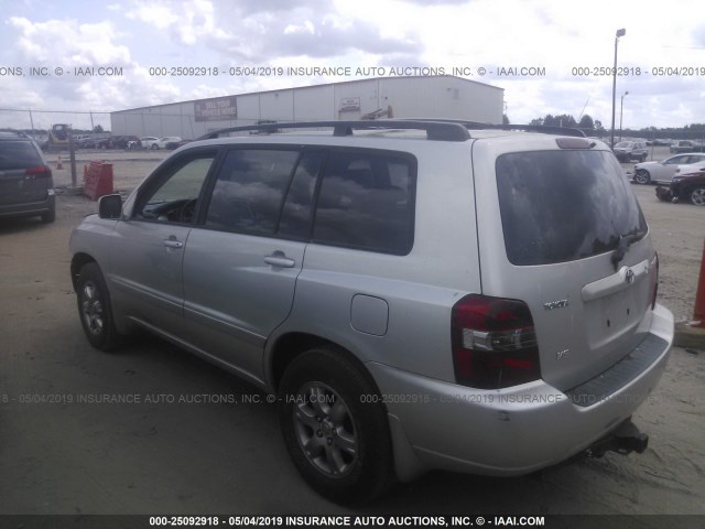 JTEGP21A540016998 - 2004 TOYOTA HIGHLANDER LIMITED SILVER photo 3