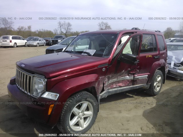 1J4PN5GK8BW566258 - 2011 JEEP LIBERTY LIMITED RED photo 2